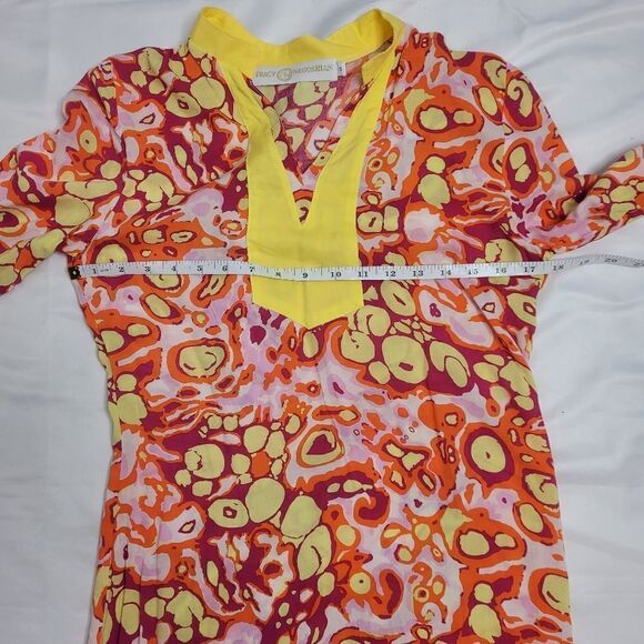 TRACY NEGOSHIAN dress Brandi abstract retro print tunic mini S - Picture 8 of 10